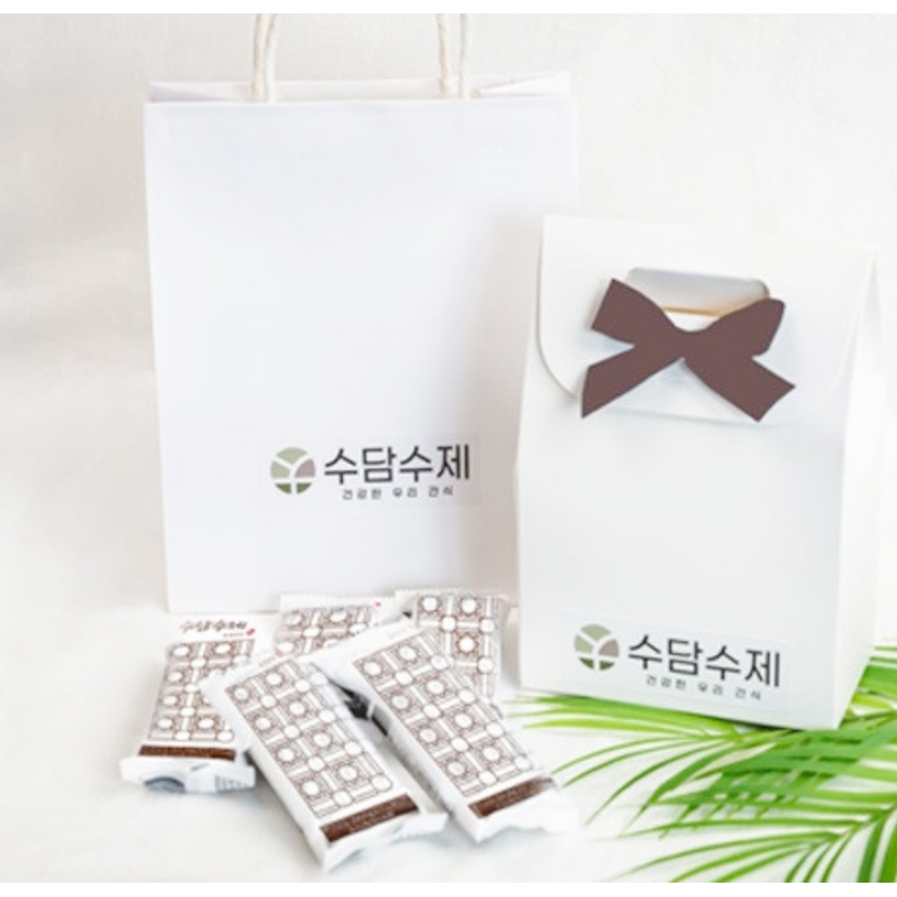수담수제 초코강정 선물세트 (10개입)/종이백포함